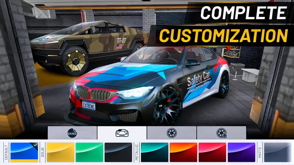 Garage with Car Customization & Paint Options