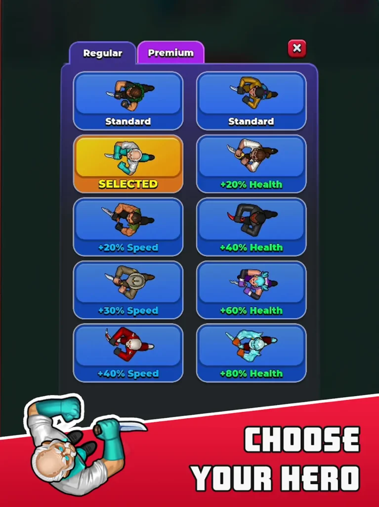 Character Collection & Upgrades